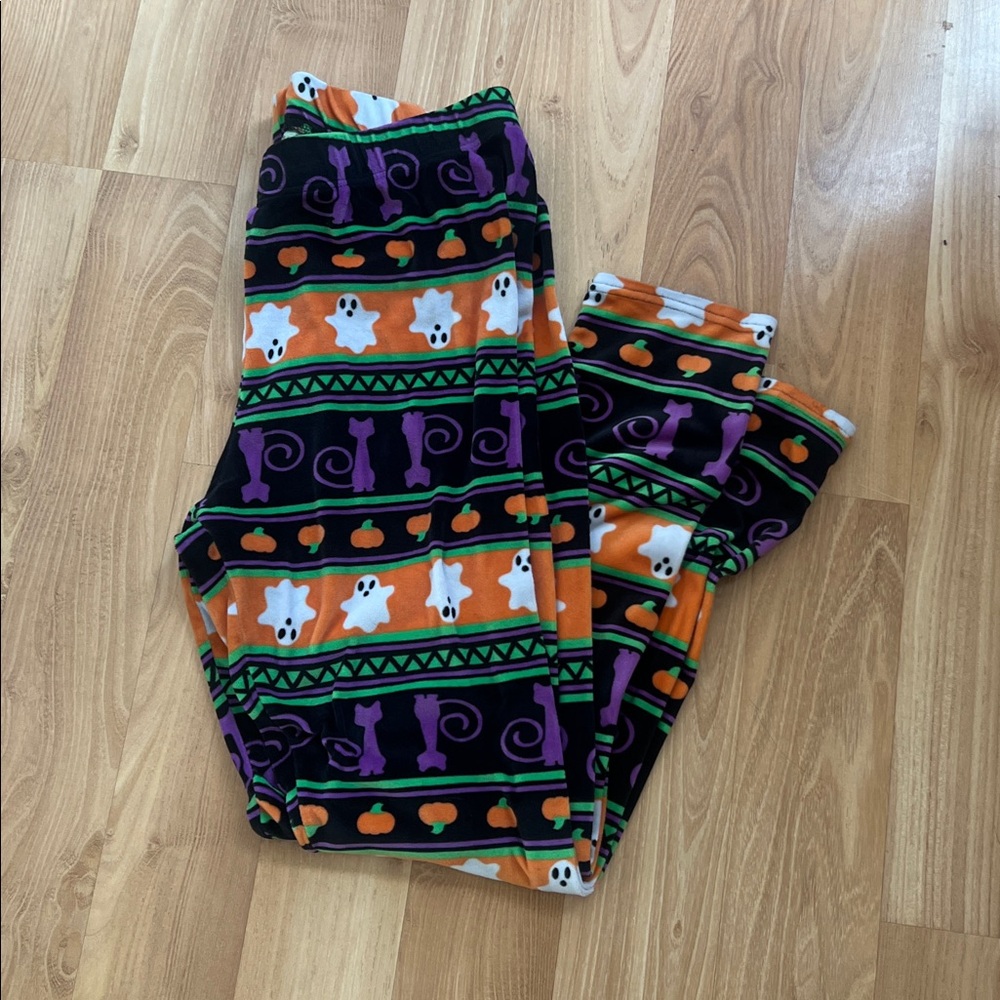 Happy Halloween  multi designs Velour Lounge Pants XL